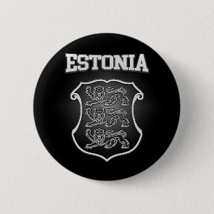 Estnische Wappen Button
