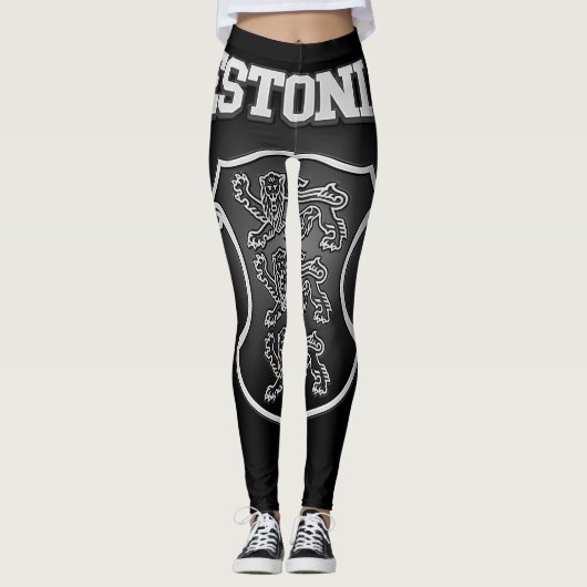 Estnische Wappen Leggings (Vorderseite)