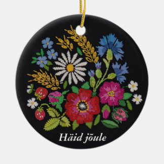 Estnische Weihnachtsverzierung - Muhu inspiriert Keramik Ornament