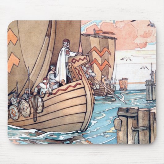 Estnische Wikingerboot-Mauspad Mousepad (Vorne)