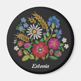 Estnische Wildblume Magnet
