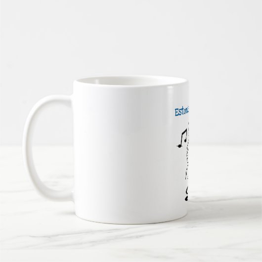 Estnischer Mädchen-Felsen Kaffeetasse (Links)