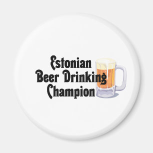 Estnisches Bier-trinkender Meister Magnet
