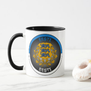 Estnisches Erbe-Emblem Tasse