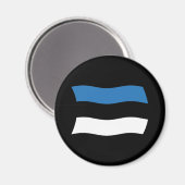 Estnisches Flaggenmagnet Magnet (Vorderseite/Rückseite)