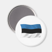 Estnisches Flaggenmagnet Magnet (Vorderseite/Rückseite)