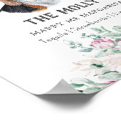 Estnisches Hunde-Unterschrift Trinkzeichen Poster (Ecke)