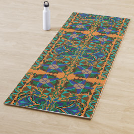 Estnisches Vintages Muster der Blume Yogamatte