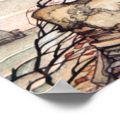 Estnisches Wikeln auf dem Pferd, Aquarell Poster (Ecke)