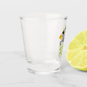 Esto Esta Bien. Funny Purim Cat. Spanischer Shot G Schnapsglas (Links)