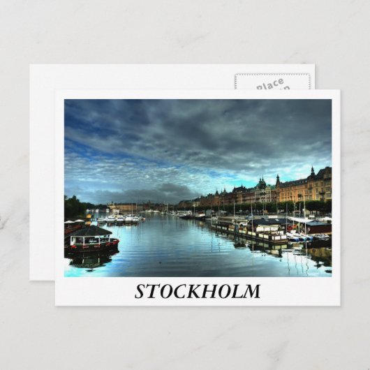 Estocolmo Postkarte (Vorne/Hinten)