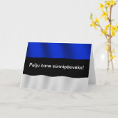 Estonia Birthday Card Karte (Gelbe Blume)