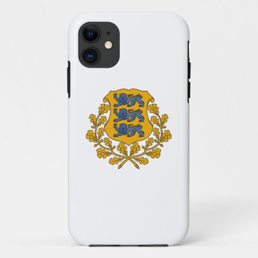 Estonia country coat arms symbol emblem flag Case-Mate iPhone hülle (Rückseite)