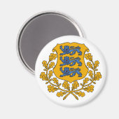 Estonia country coat arms symbol emblem flag magnet (Vorderseite/Rückseite)