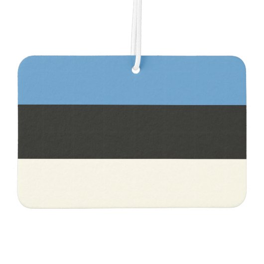 Estonia flag Air Freshener Autolufterfrischer (Rückseite)