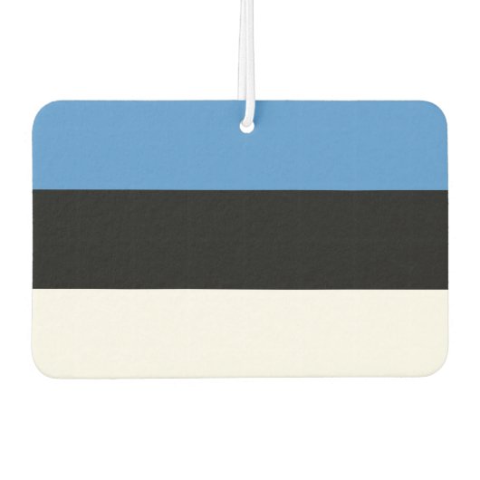 Estonia flag Air Freshener Autolufterfrischer (Vorderseite)