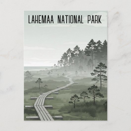 Estonia Lahemaa National Park Travel Postkarte (Vorderseite)