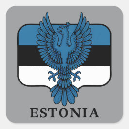 Estonia Northern Europe Quadratischer Aufkleber