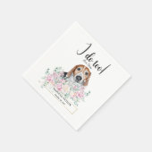 Estonian Hound Dog Wedding Cocktail Napkins Serviette (Ecke)