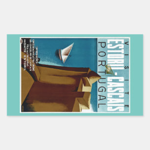 Estoril - Cascais Portugal Rechteckiger Aufkleber