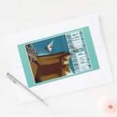 Estoril - Cascais Portugal Rechteckiger Aufkleber (Umschlag)