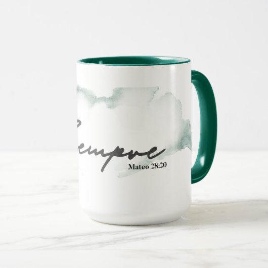 Estoy Contigo Siempre Bibel Verse Tasse (VorderseiteRechts)