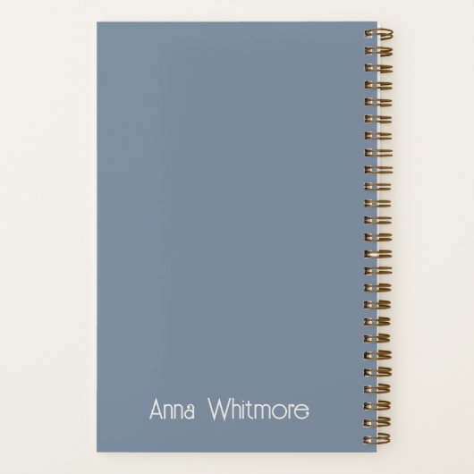 ESTP Personalisiert Blue Journal-Notebook Notizblock (Rückseite)