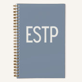 ESTP Personalisiert Blue Journal-Notebook Notizblock (Vorderseite)
