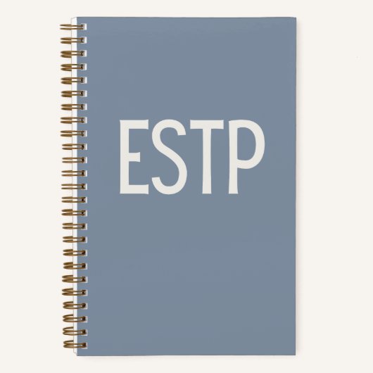 ESTP Personalisiert Blue Journal-Notebook Notizblock (Vorderseite)