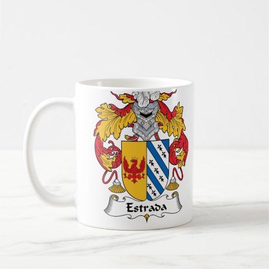 Estrada-Familienwappen Kaffeetasse (Links)
