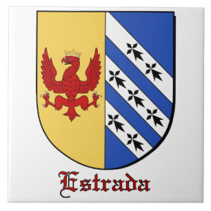 Estrada Familt Shield Decorative Tile Fliese