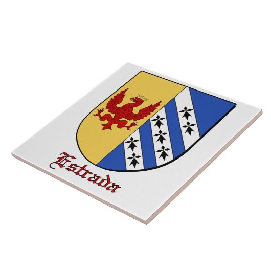 Estrada Familt Shield Decorative Tile Fliese (Seite)