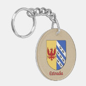 Estrada Historischer Schild mit Flagge Mexikos Schlüsselanhänger (Vorderseite links)