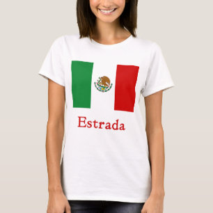 Estrada-mexikanische Flagge T-Shirt