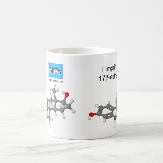 estradiol Schablonen-Tassenball und -stock Kaffeetasse (Mittel)