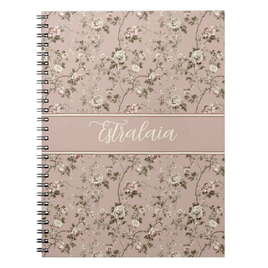 Estralaia Dusty Rose Pink Notizblock (Vorderseite)