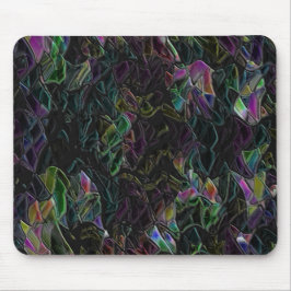 Estranho colorido chamativo ofuscado na escuridão mousepad