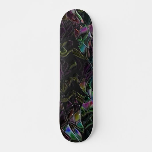 Estranho colorido chamativo ofuscado na escuridão skateboard (Vorne)