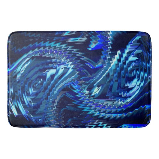 Estrela azul ondulada com traçados em ziguezague badematte (Vorderseite)