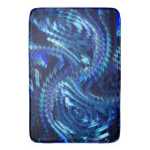 Estrela azul ondulada com traçados em ziguezague badematte (Vorderseite Vertikal)