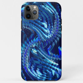 Estrela azul ondulada com traçados em ziguezague Case-Mate iPhone hülle