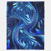 Estrela azul ondulada com traçados em ziguezague fleecedecke (Vorderseite)