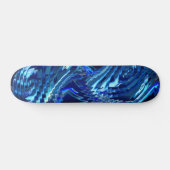Estrela azul ondulada com traçados em ziguezague skateboard (Horizontal)
