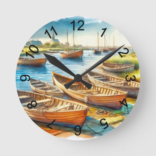 Estuary Clock Runde Wanduhr (Vorderseite)