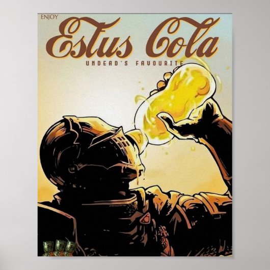 Estus Cola (DarkSouls) Poster (Vorne)