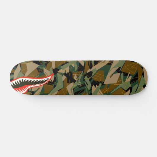 Esvoir Camouflage-Kennzeichen-Haifisch Skateboard (Horizontal)