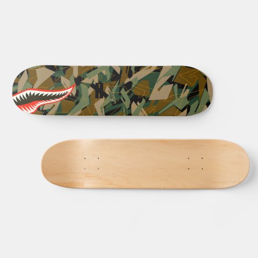 Esvoir Camouflage-Kennzeichen-Haifisch Skateboard (Horizontal)