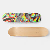Esvoir Trippy Camouflage-Haifisch Skateboard (Horizontal)