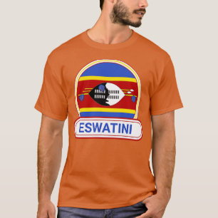 Eswatini Country Abzeichen Eswatini Flag T-Shirt