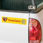 Eswatini Flag Herz + Karte Autoaufkleber (Auf Lkw)